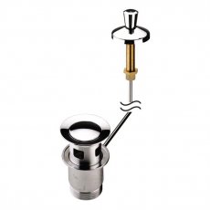 Bristan Round Pop Up Basin Waste Chrome - Slotted