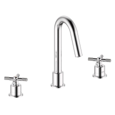 Bristan Cruzar 3-Hole Basin Mixer Tap Deck Mounted - Chrome