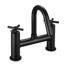 Bristan Cruzar Bath Filler Tap Pillar Mounted - Black