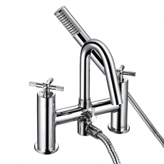 Bristan Cruzar Bath Shower Mixer Tap Pillar Mounted - Chrome