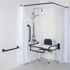 Bristan DocM Showering Pack with TMV3 Thermostatic Shower Kit - Blue