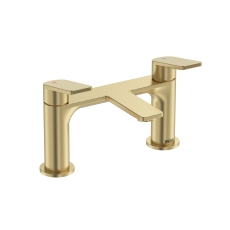 Bristan Frammento Bath Filler Tap Pillar Mounted - Brushed Brass