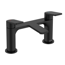 Bristan Frammento Bath Filler Tap Pillar Mounted - Black