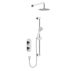 Bristan Frammento Dual Concealed Mixer Shower with Shower Kit and Fixed Head - Chrome