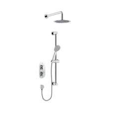 Bristan Hourglass Dual Concealed Mixer Shower with Shower Kit and Fixed Head - Chrome