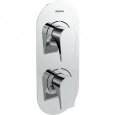 Bristan Hourglass Recessed Dual Control Shower Valve with Two Outlet Diverter - Chrome