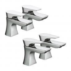Bristan Hourglass Basin Taps and Bath Taps - Chrome