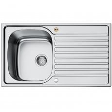Bristan Inox Easyfit 1.0 Bowl Universal Kitchen Sink 860mm L x 500mm W - Stainless Steel