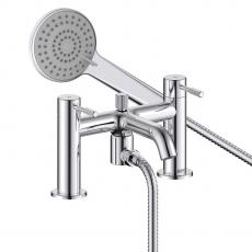 Bristan Molida Bath Shower Mixer Tap Pillar Mounted - Chrome