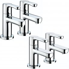 Bristan Nero Basin Taps and Bath Taps - Chrome
