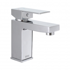 Bristan Qubo Basin Mixer Tap with Clicker Waste - Chrome