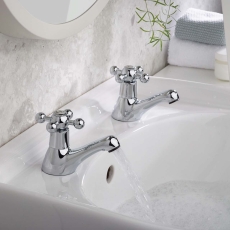 Bristan Regency Basin Taps - Chrome Plated