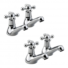 Bristan Regency Basin Taps and Bath Taps - Chrome