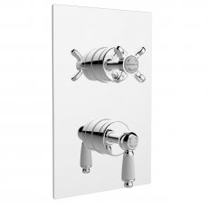 Bristan Renaissance Thermostatic Recessed Dual Control Shower Valve with Diverter - Chrome