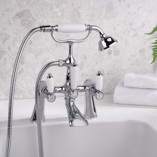 Bristan Renaissance Bath Shower Mixer Tap Pillar Mounted - Chrome