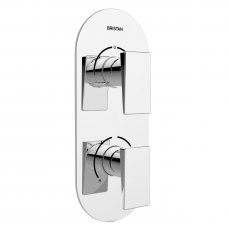 Bristan Sail Thermostatic Recessed Dual Control Shower Valve with Two Outlet Diverter - Chrome