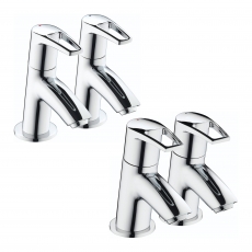 Bristan Smile Basin Taps and Bath Taps - Chrome