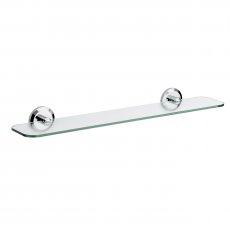 Bristan Solo Glass Shelf - Chrome Plated