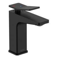 Bristan Apelo Eco Start Waschtischarmatur – Schwarz, Mit Clicker-Ablaufgarnitur | Keramikkartusche, Durchflussbegrenzer 5 L/min