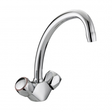 Bristan Value Club Budget Mono Kitchen Sink Mixer Tap Dual Handle - Chrome