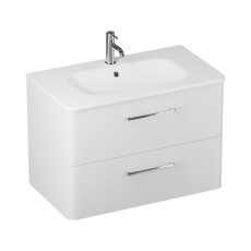 Britton Camberwell 800mm Wall Hung Vanity Unit with Cast Marble Basin