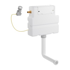 Britton Slimline Furniture Concealed Cistern - Chrome Button