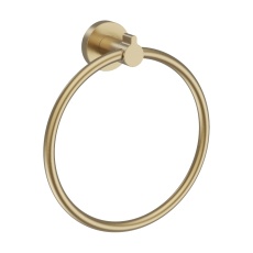 Britton Hoxton 2.0 Brushed Brass Towel Ring