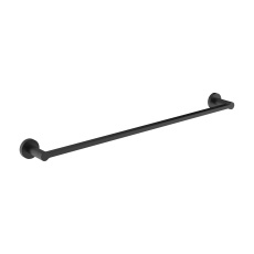 Britton Hoxton 2.0 Matt Black Single Towel Rail 600mm