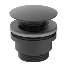 Britton Universal Press Top Basin Waste (Low Profile) Matt Black