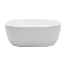 Britton Real Square Gloss White Countertop Basin 410mm