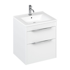 Britton Shoreditch 550mm 2-Drawer Wall Hung Vanity Unit with Basin