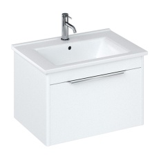 Britton Shoreditch 650mm 1-Drawer Wall Hung Vanity Unit with Basin