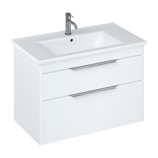 Britton Shoreditch 850mm 2-Drawer Wall Hung Vanity Unit with Basin