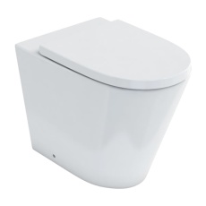 Britton Sphere Rimless Back to Wall Toilet (inc Soft Close Seat)