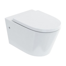 Britton Sphere Rimless Wall Hung Toilet (inc Soft Close Seat)