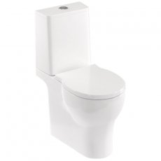 Britton Trim Open Back Close Coupled Toilet with Cistern - Soft Close Seat