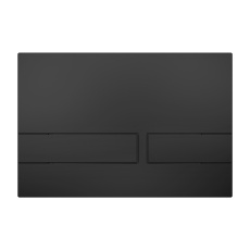 Britton Venue Dual Flush Plate Matt Black