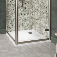 Britton Zamori 35mm Reinforced Acrylic Square Shower Tray