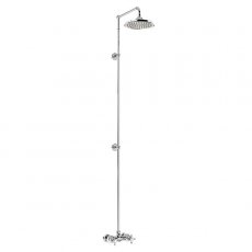 Burlington Eden Extended Dual Exposed Shower with 9inch Fixed Head