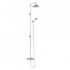 Burlington Eden Extended Dual Exposed Shower with Shower Kit + 12inch Fixed Head