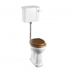 Burlington Standard Low Level Toilet Slimline Lever Cistern - Excluding Seat