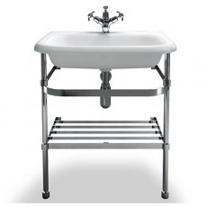 Burlington Traditional Natural Stone Basin and Wash Stand 650mm Wide 0 Tap Hole