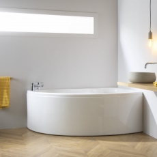 Carron Dove Acrylic Offset Corner Bath 1550mm x 950mm