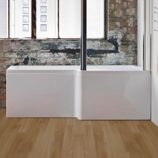 Carron Quantum L-Shaped Square Shower Bath
