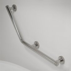 Coram Boston Safety Bar 135 Degree Left - Stainless Steel Polished