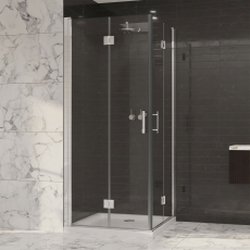 Coram Premier 8 Bi-Fold Corner Entry Shower Enclosure - 8mm Glass