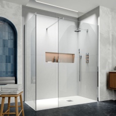 Delphi Accents Chrome Walk-In Shower Enclosure