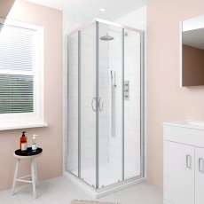 Delphi Alpha Chrome 5mm Corner Entry Shower Enclosure