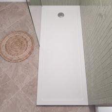Delphi Aragon Anti-Slip White Bath Replacement Shower Tray 1700mm x 700mm