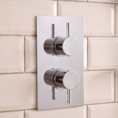 Delphi Atom Chrome 1-Outlet Dual Concealed Shower Valve